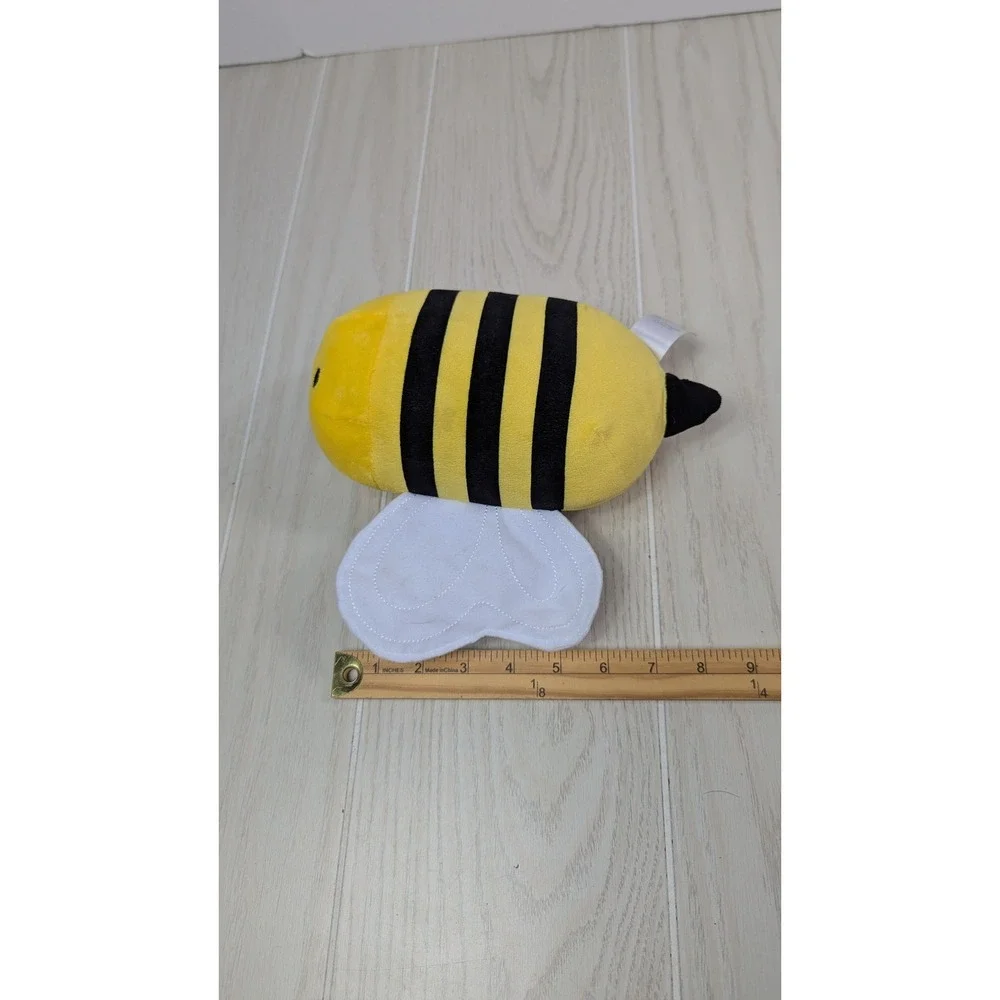 Fred & Flo Bumble Bee Squishy Plush Yellow Black Striped White Crinkle Wins